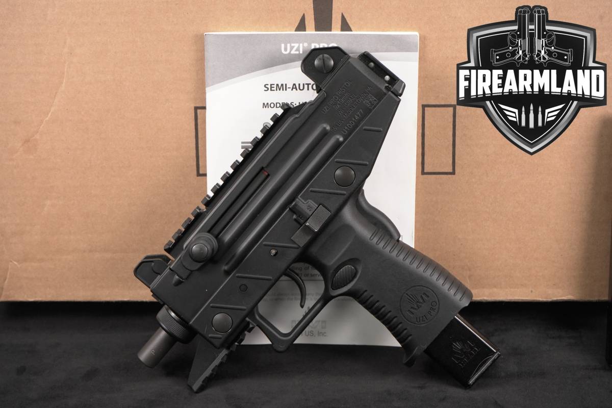 ISRAEL Weapon Industries UZI Pro Pistol 9mm THREADED +2 MAGS & ORIG BOX