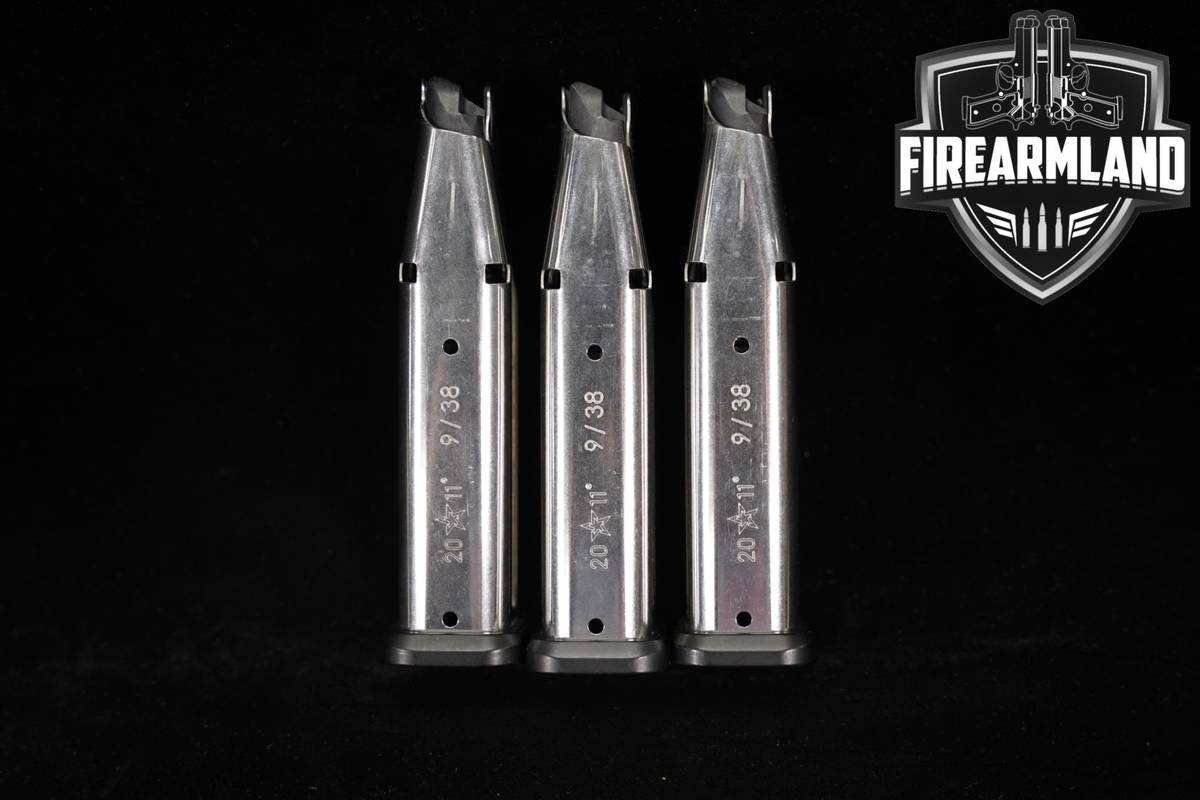 Staccato (STI) THREE (3) 2011 G3 16-Rd Magazines 9mm / 38 Super Luger Mags