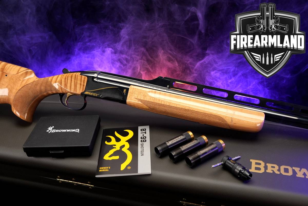 Browning BT-99 Max High Grade Adjustable Rib Maple 12-Ga Trap BT99 +CHOKES