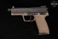2004 Heckler & Koch (H&K, HK) USP Tactical Taupe/Desert Tan Limited Edition (1 of 500) .45 ACP Two-Tone Black & FDE in Very Good Condition Image 3