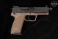2004 Heckler & Koch (H&K, HK) USP Tactical Taupe/Desert Tan Limited Edition (1 of 500) .45 ACP Two-Tone Black & FDE in Very Good Condition Image 4