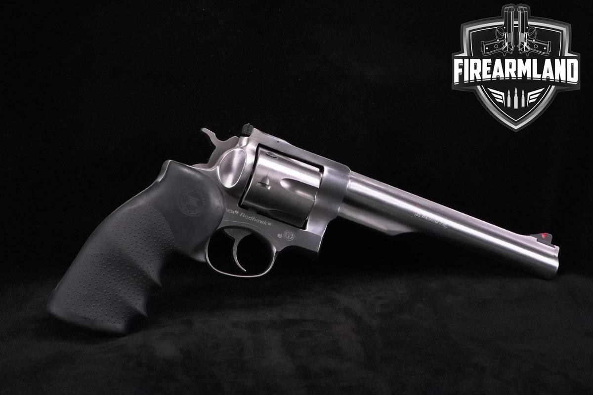 VINTAGE! 1989 Ruger Redhawk 44 Magnum 7.5" Stainless Ruger-Redhawk DA/SA