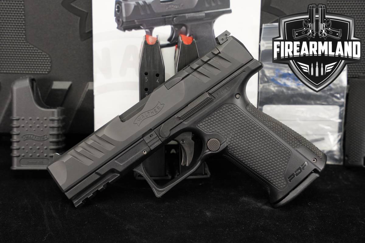 Walther PDP F-Series; Law Enforcement - Standard Sights +3 MAGS, ORIG CASE