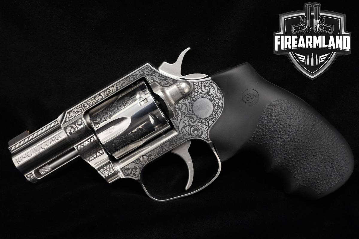ENGRAVED Colt King Cobra Filigree Frame/Black 357 Magnum Cobra +ORIG CASE
