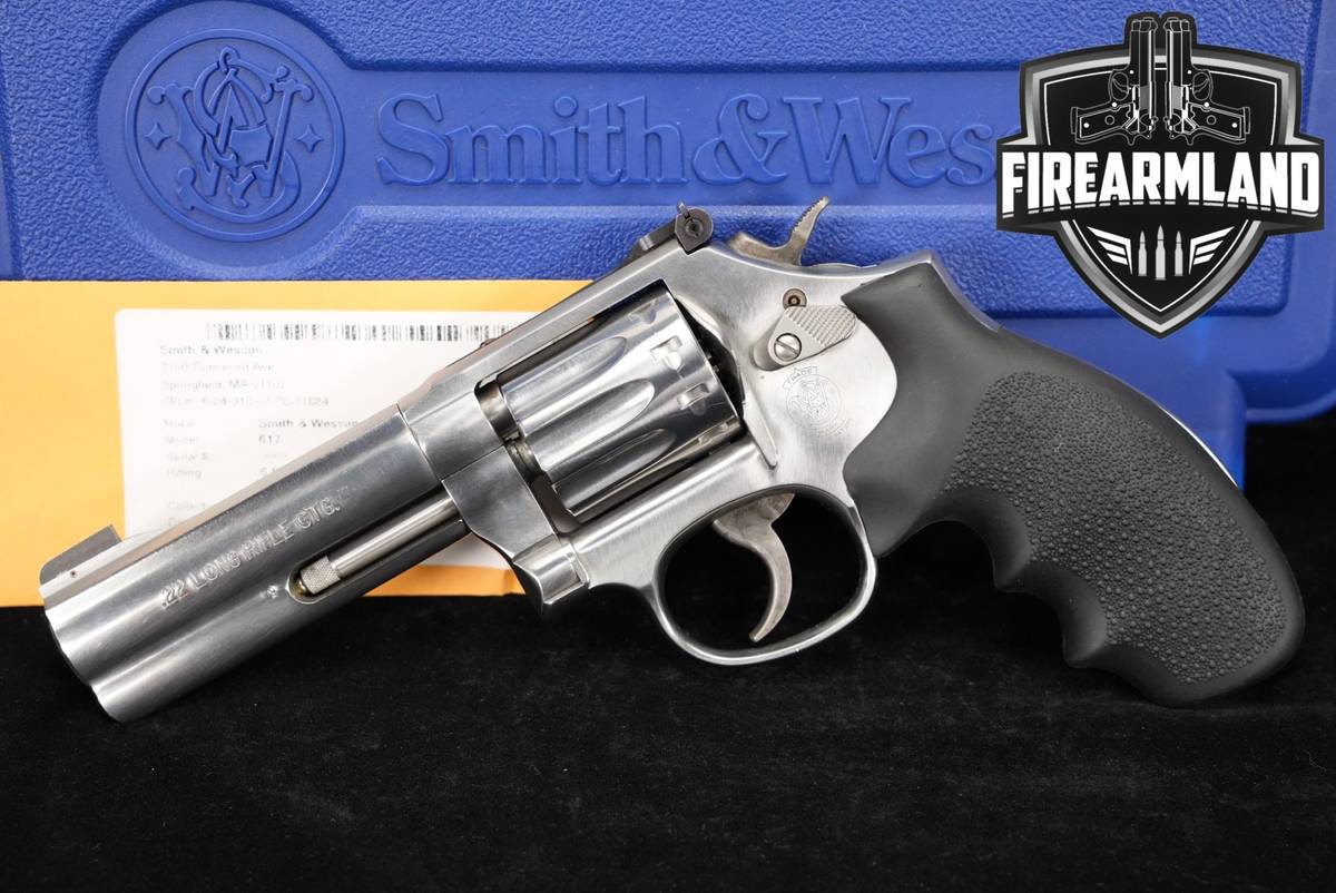 Smith & Wesson Model 617-6 S&W 22LR 4" Satin Stainless +ORIG CASE