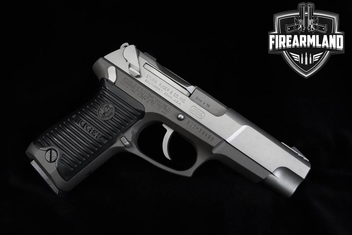 1996 Ruger P89 9mm 4.5" Matte Silver Aluminum 1911 Ruger P-89 +2 MAGS
