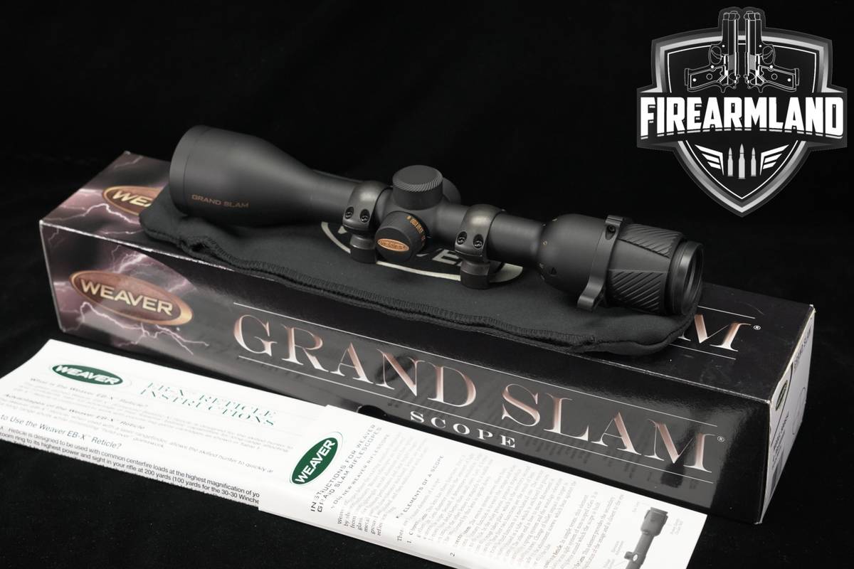 Weaver Model 800654 Grand Slam 4-16x44mm EB-X Reticle SFP Scope GS416