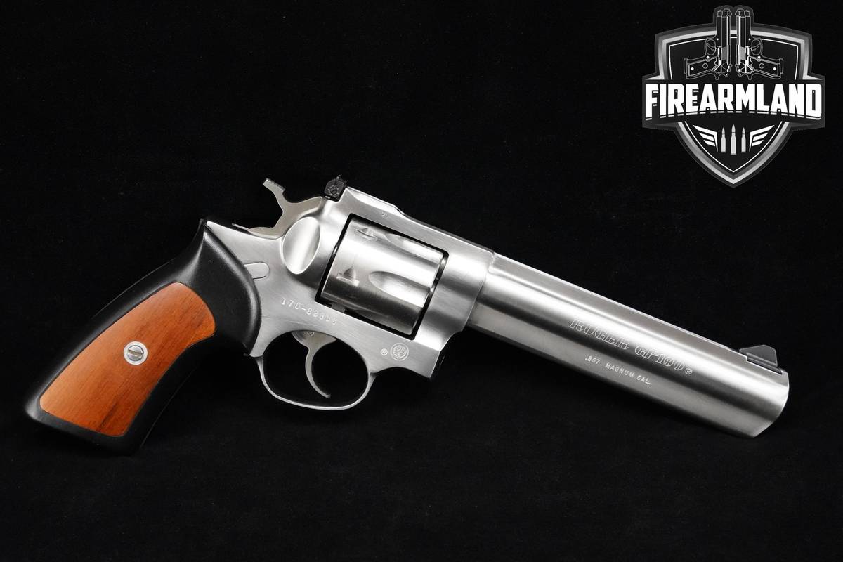 VINTAGE 1988 Ruger GP100 357-Magnum 6" Stainless Ruger-GP100 DA/SA GP-100