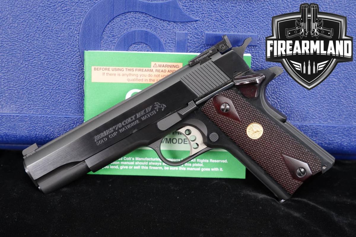 Colt Gold Cup National Match MK IV/Series 70 9mm 1911 5" Blued +ORIG CASE