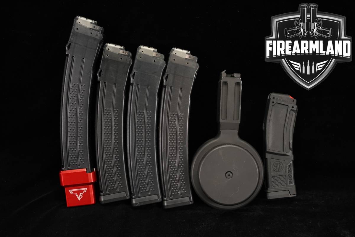 SIX (6) Sig Sauer MPX 50, 40, 35, & 20 Round Magazines 9mm Luger Mags