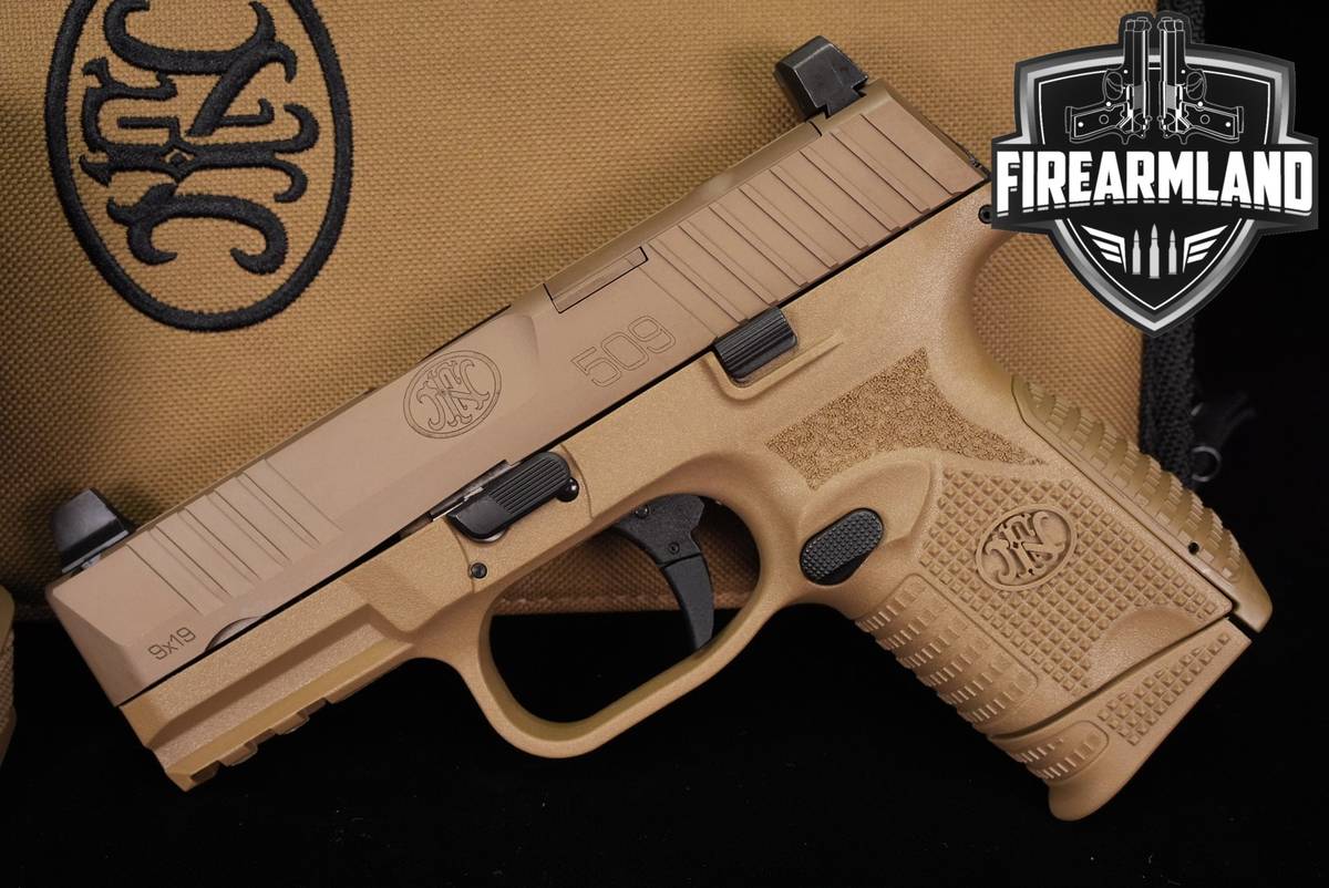 FN 509 Compact MRD 9mm 3.7 FDE FN509 +2 MAGS & ORIG CASE