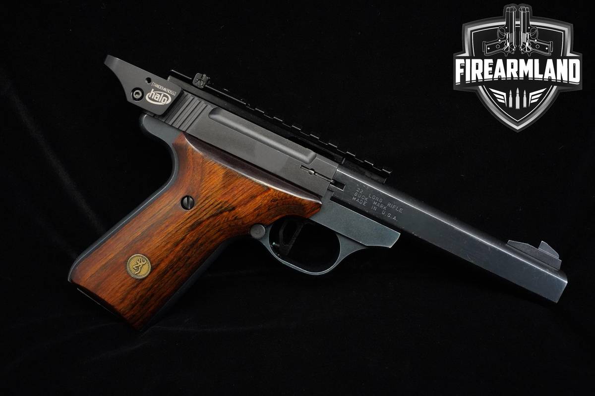 1991 Browning Buck Mark 22LR 5.5" Blued Browning Buckmark