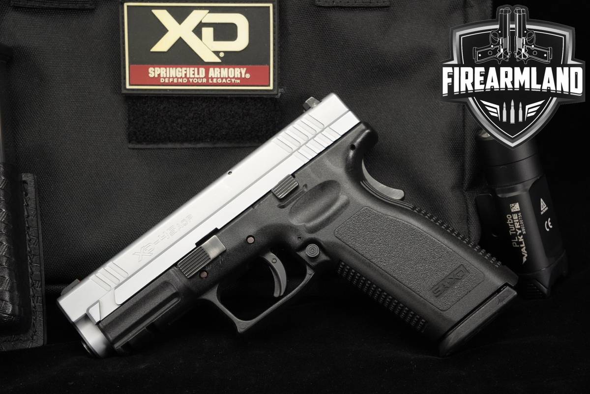 Springfield Armory XD Service Model 45 ACP 4" Two-Tone Stainless +ORIG CASE