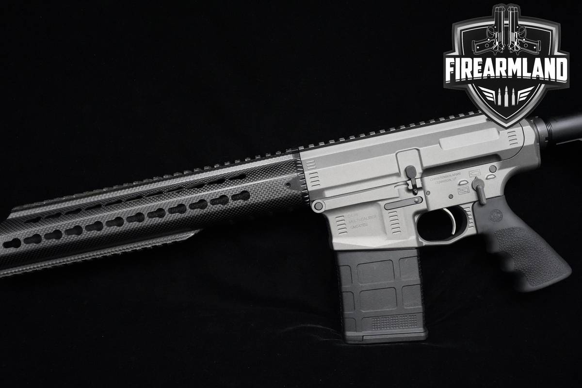 CARBON FIBER Christensen Arms CA-10 DMR 308 18" Silver +2 MAGS & ORIG BOX