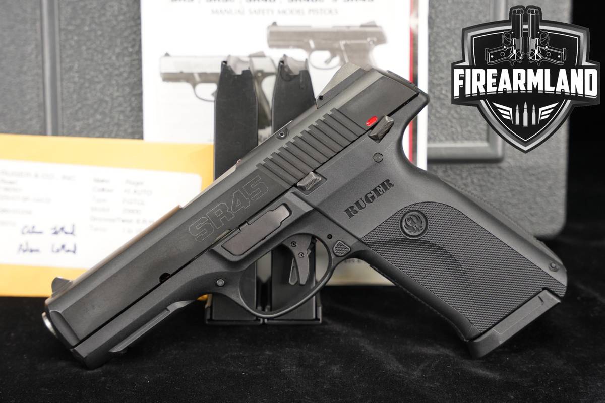 Ruger SR45 45 ACP 4.5" SR +3 MAGS & ORIG CASE