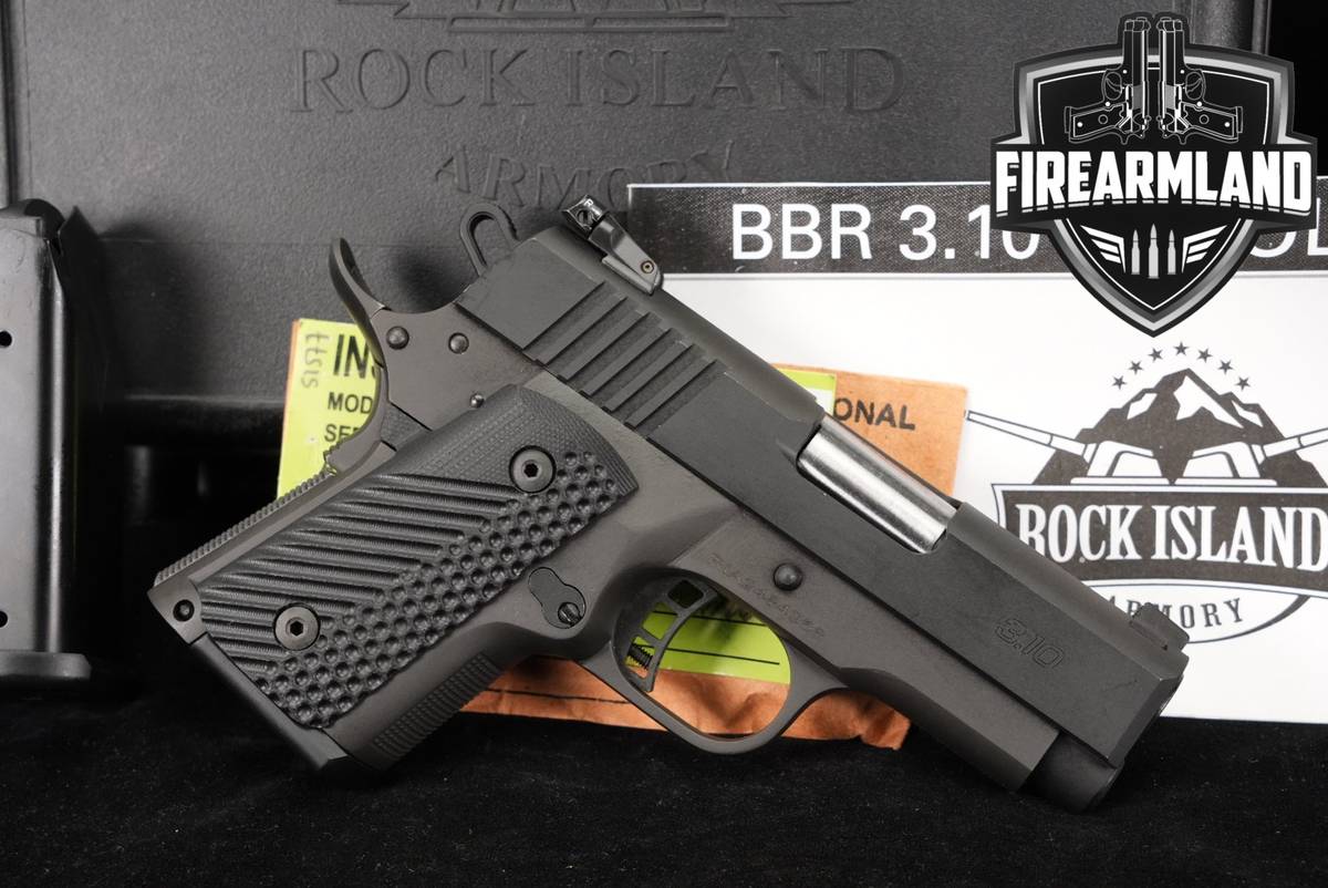 Rock Island Armory RIA M1911 A2 SubCompact BBR 3.10 45ACP 1911 PORT +2 MAGS