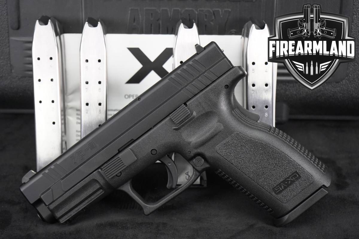 Springfield Armory XD Service Model 9mm 4" +5 MAGS, ORIG CASE
