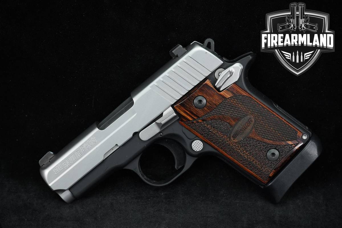 Sig Sauer P938 SAS AMBI Custom Shop 9mm 3" Conceal Pistol +3MAGS & OG CASE