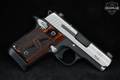 Sig Sauer P938 SAS AMBI Custom Shop 9mm Luger Two-Tone Silver & Black in Very Good Condition Image 3