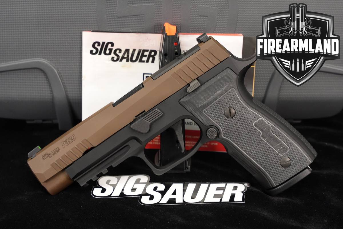 Sig Sauer P320 AXG Full-Size 9mm Optics-Ready P 320 COYOTE/BLACK +2 MAGS