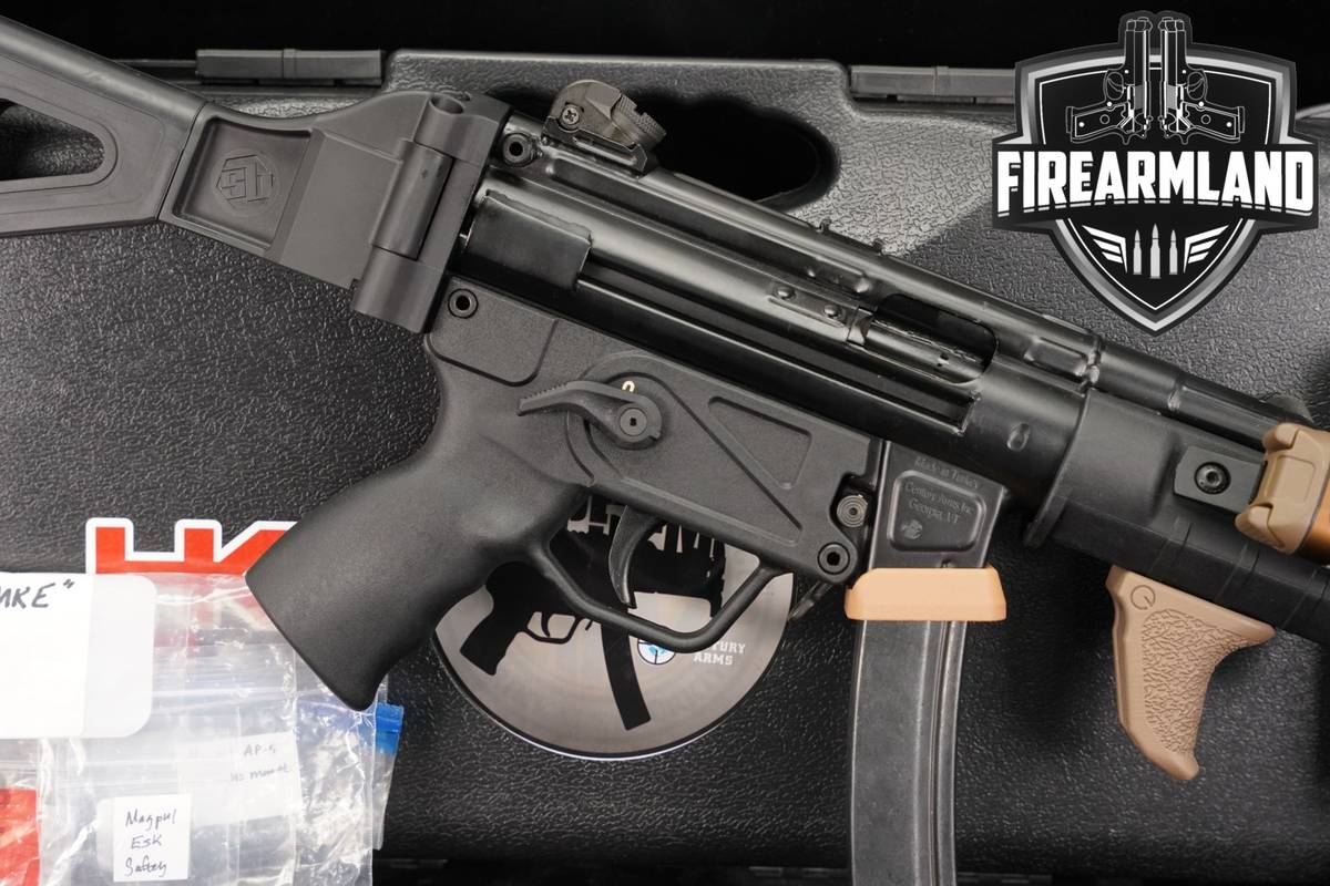 Century Arms MKE AP5-M 9mm AP5M MP5K MP5-K +CASE, OLIGHT PL3