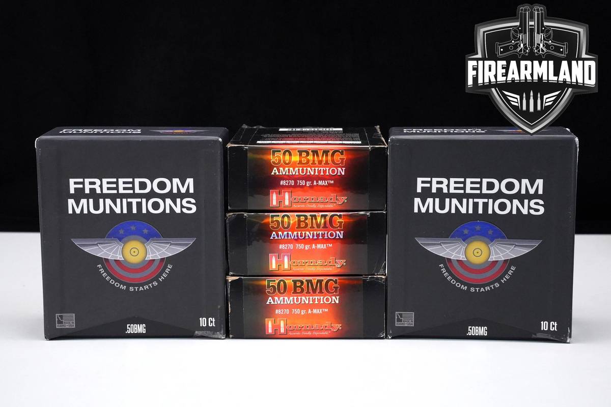 50 BMG Ammo 50-BMG Ammunition 50 ROUNDS