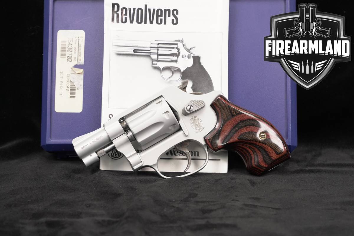 Smith & Wesson S&W Model 317 AirLite 22LR 2" Silver +ORIG CASE