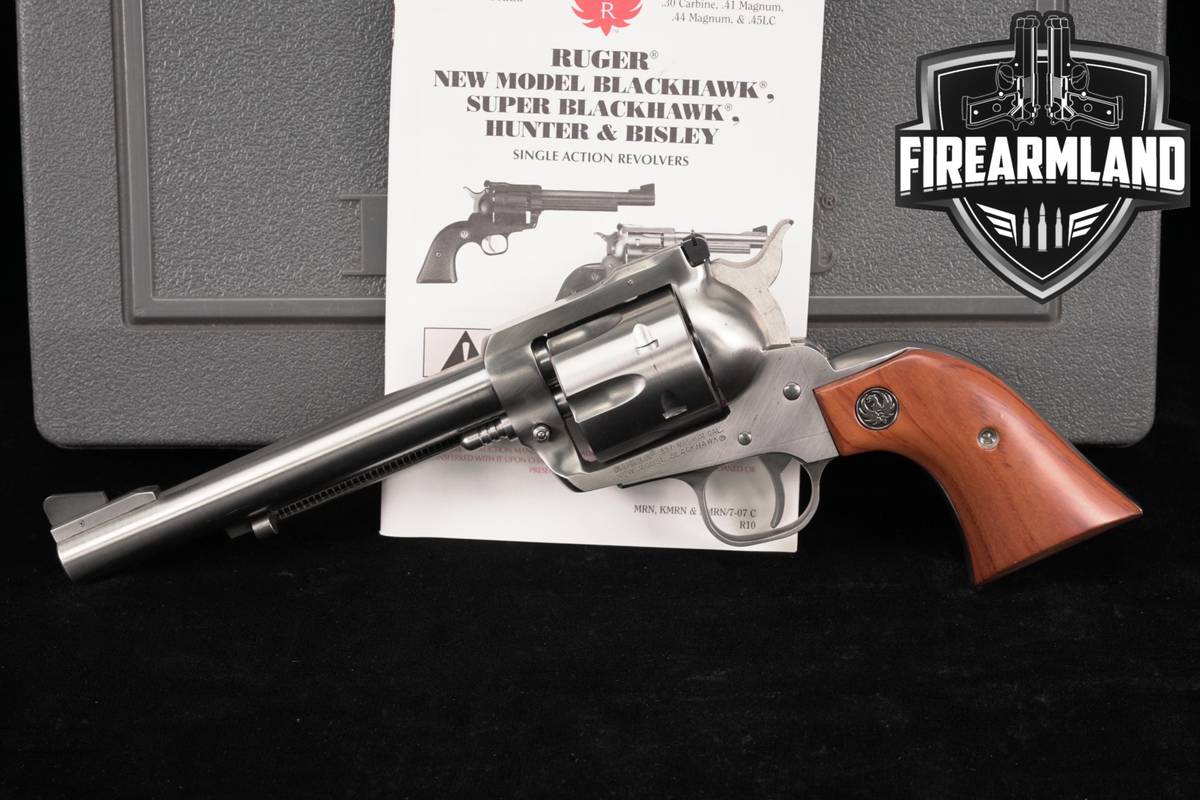 Ruger New Model Blackhawk 357 Magnum 6.5" Satin Stainless +ORIG CASE