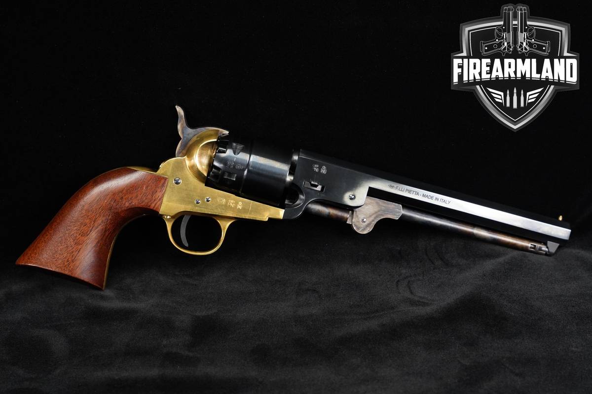 F.lli Pietta Model 1851 Navy Confederate Navy Brass Frame .44 Flli 7.5