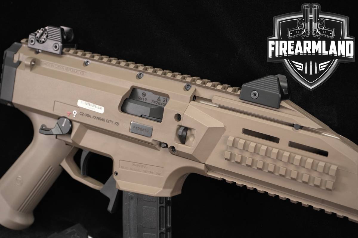 CZ Scorpion EVO 3 S1 Pistol 9mm 7.72" FDE THREADED +2 MAGS