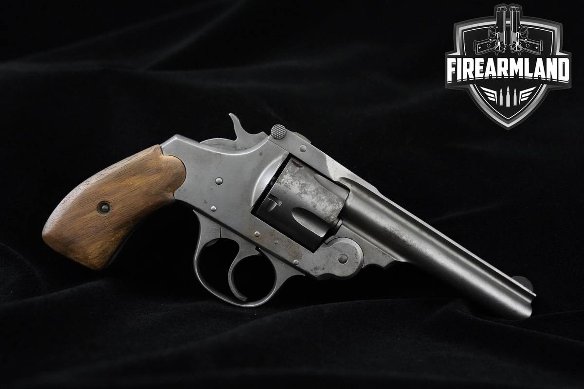 1900s Iver Johnson Top Break Hammer Gun 38 S&W 4" Blued