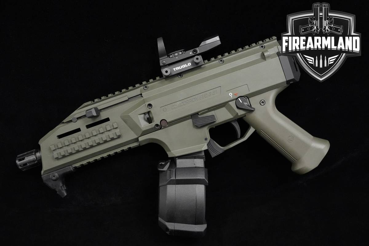 CZ Scorpion Evo 3 S1 9mm 7.72" OD Green CZ-Scorpion-EVO3 +50 RND DRUM