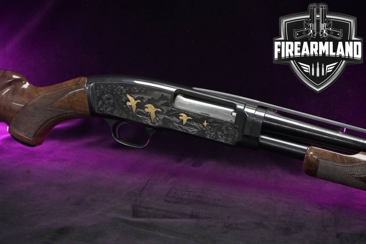 LIMITED Browning Model 42 High Grade 5 Hi V 410 Bore 26" GOLD GAME-SCENE