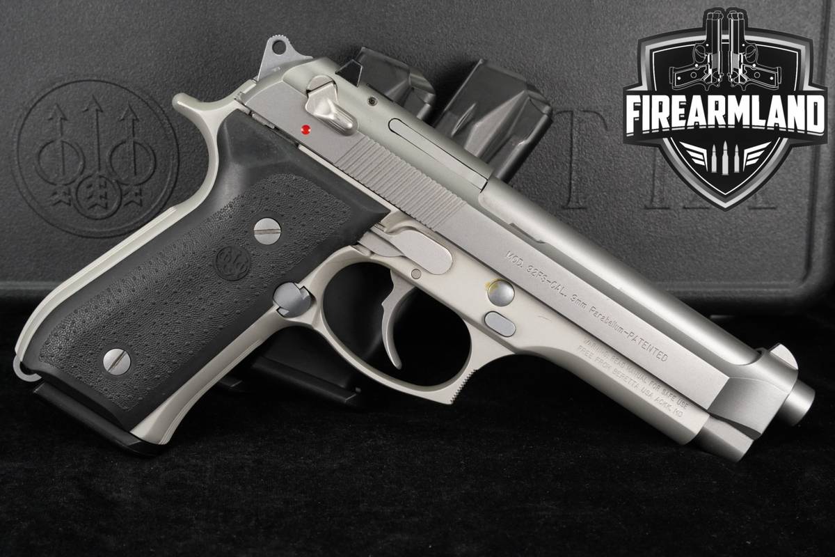 Beretta 92FS Inox GHOST 9mm 4.9" 92 FS +3 MAGS & ORIG CASE