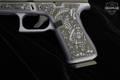 Glock 43X Slimline Custom Crushed Orchid Elephant Engraved 9mm Luger Purple in Excellent Condition Image 3