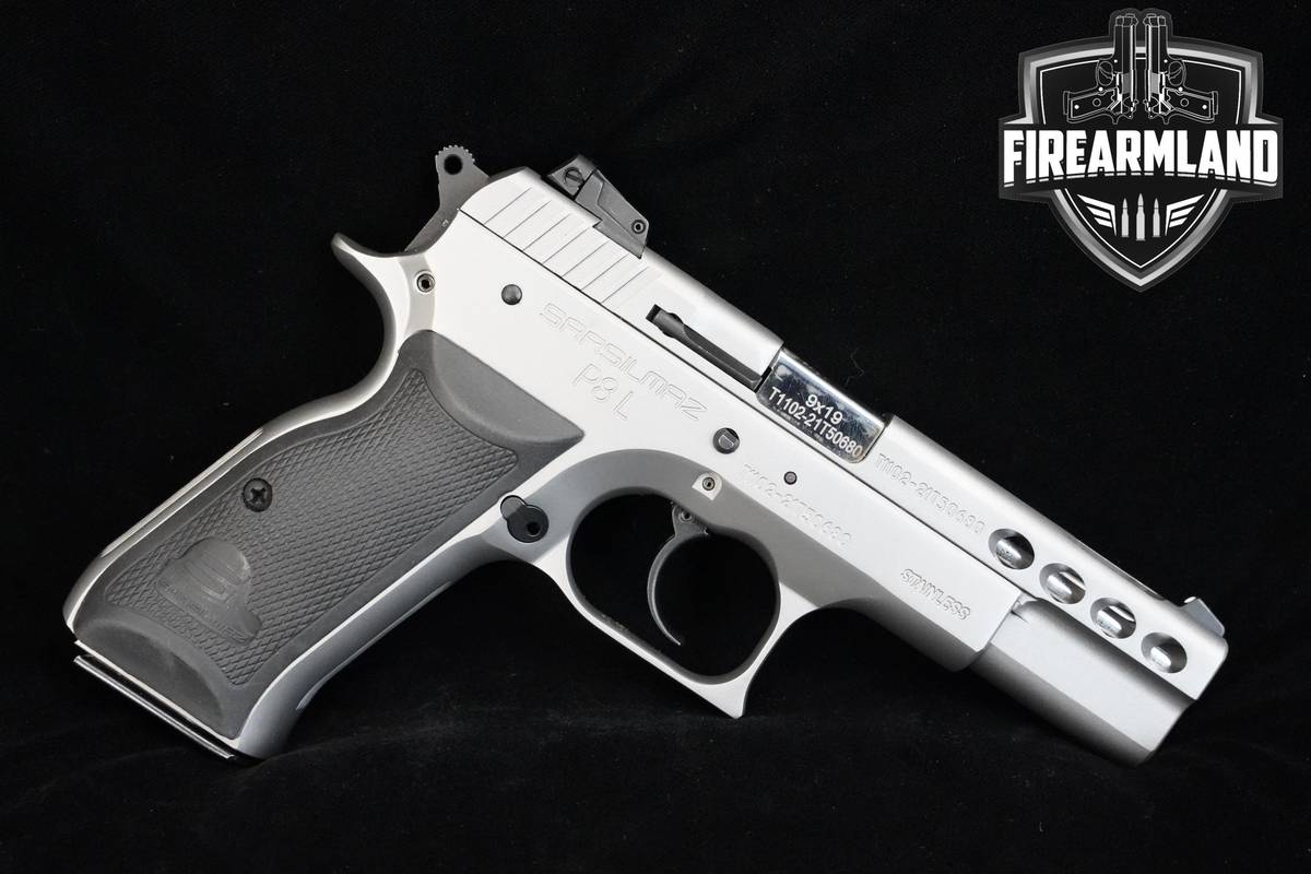 Sarsilmaz (SAR) P8L Stainless 9mm Stainless Steel Sarsilmaz P8L +ORIG CASE