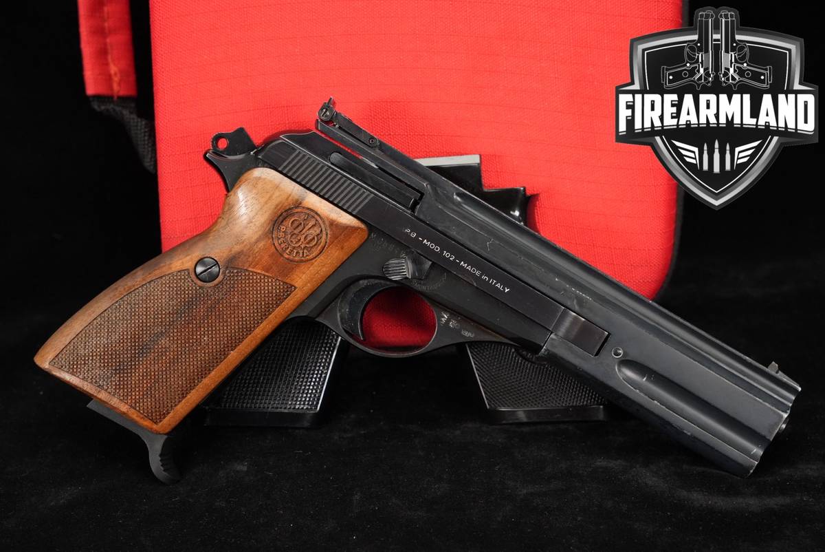P Beretta Mod 102 22LR 5.75 Blued 70 Series M102 +CASE
