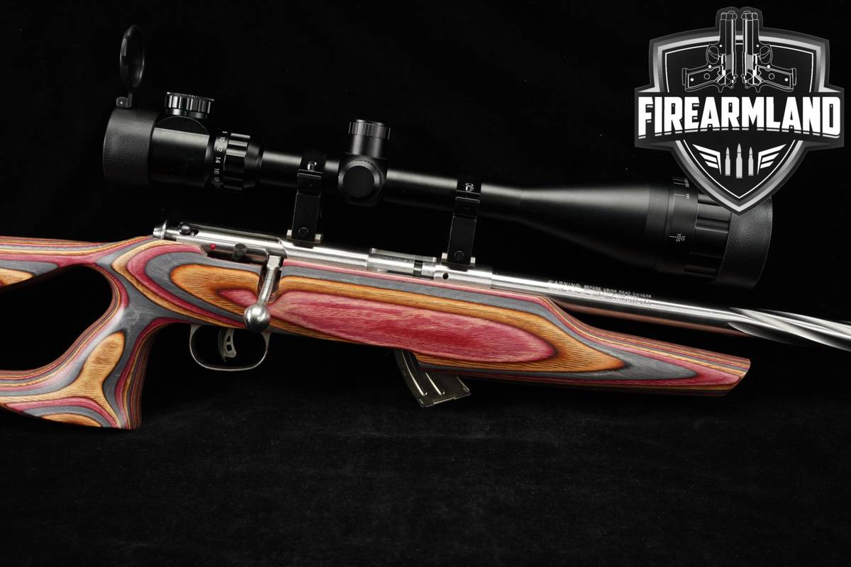 Savage Arms Mark II BSEV 22LR 21" MK +2 MAGS, ORIG CASE, PINTY SCOPE