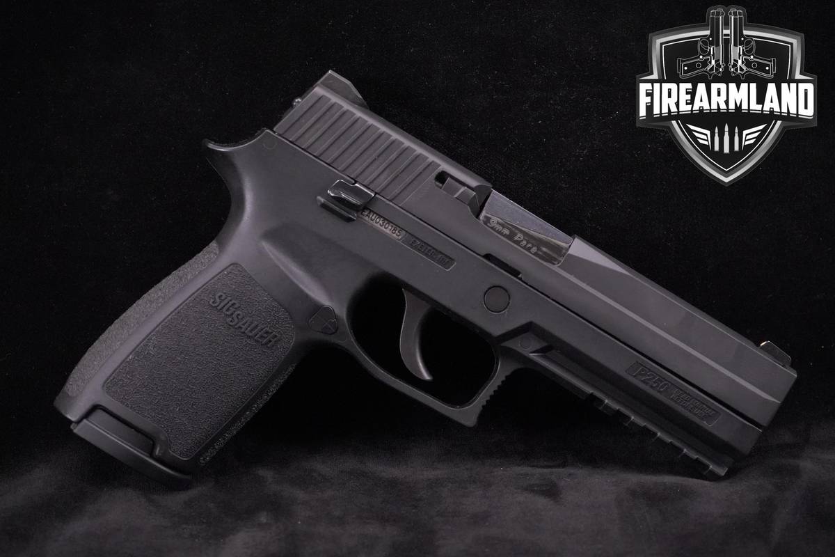 Sig Sauer P250 9mm 4.7" Nitron P250 P-250 +4 MAGS & ORIG CASE