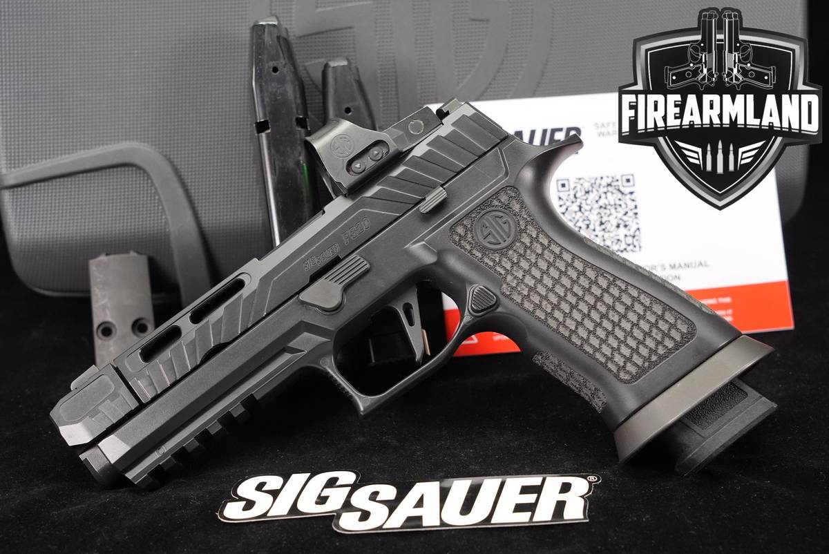 Sig Sauer P320 Custom Works Spectre COMP Blackout 9mm 4.6 P 320 +ORIG CASE