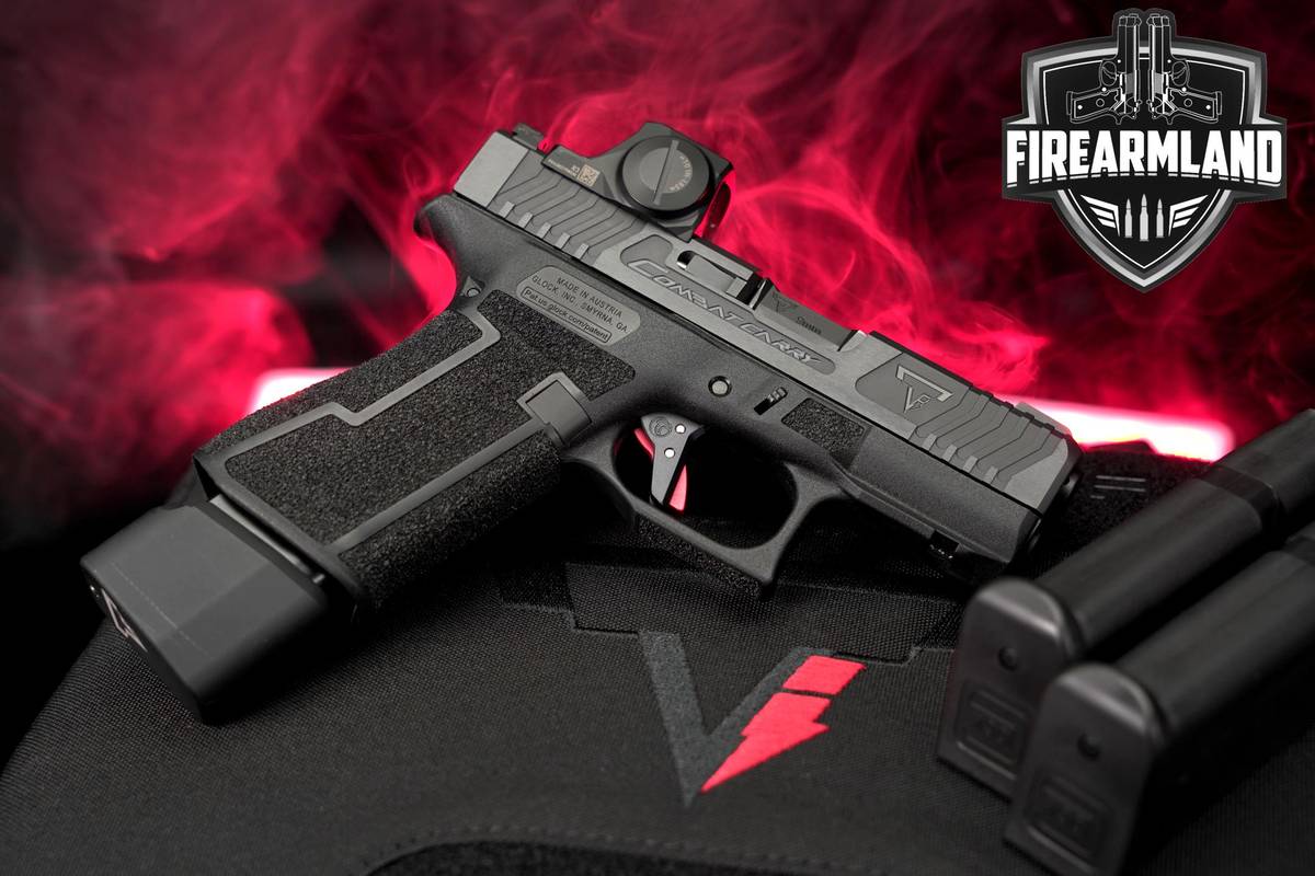 Taran Tactical TTI Glock 43X Combat Carry 9mm 3.41" +3 MAGS, CASE & OPTIC