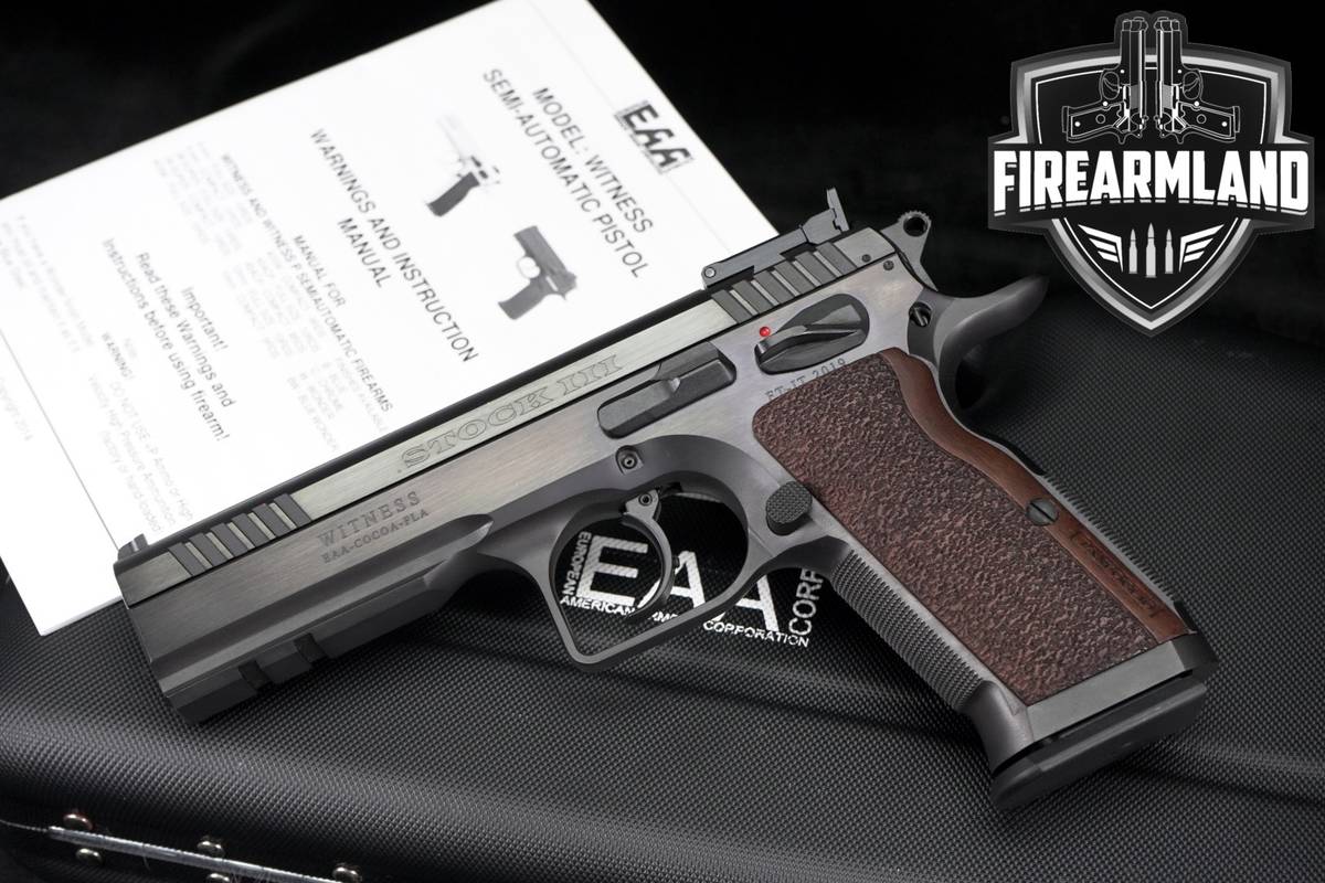 Tanfoglio Witness Stock III 38 Super 4.93 Blued +ORIG CASE