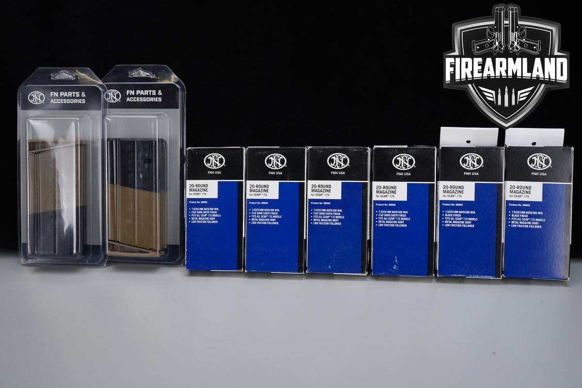 Eight (8) FN Scar 17S 7.62X51/ 308 Win 20rd Magazines