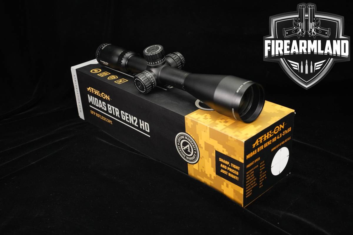 Athlon Optics Midas BTR Gen 2 4.5-27x50 AHMR IR MOA SFP Scope +ORIG BOX