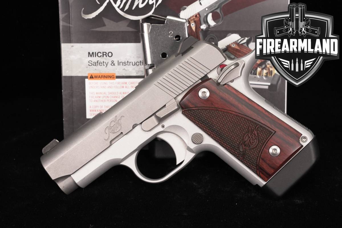 Kimber Micro 9 Stainless 9mm 1911 3.15 Satin Silver Micro9 +2 MAGS