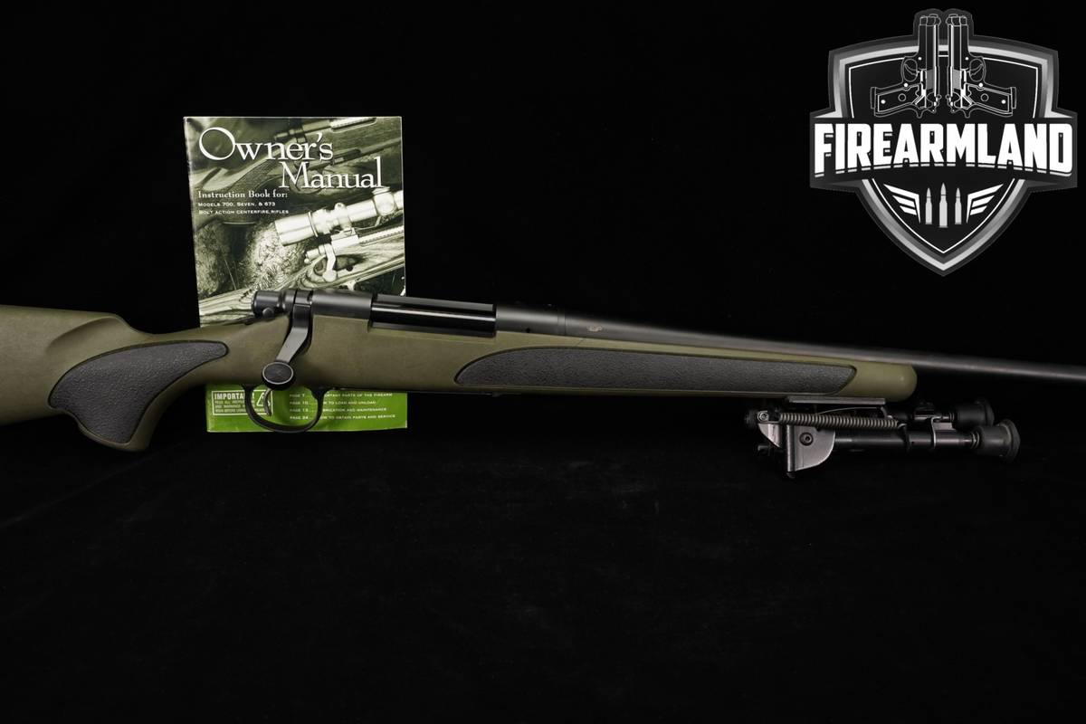 Remington Model 700 XCR II 30-06 24" Black & OD Green Stainless M700 +BIPOD