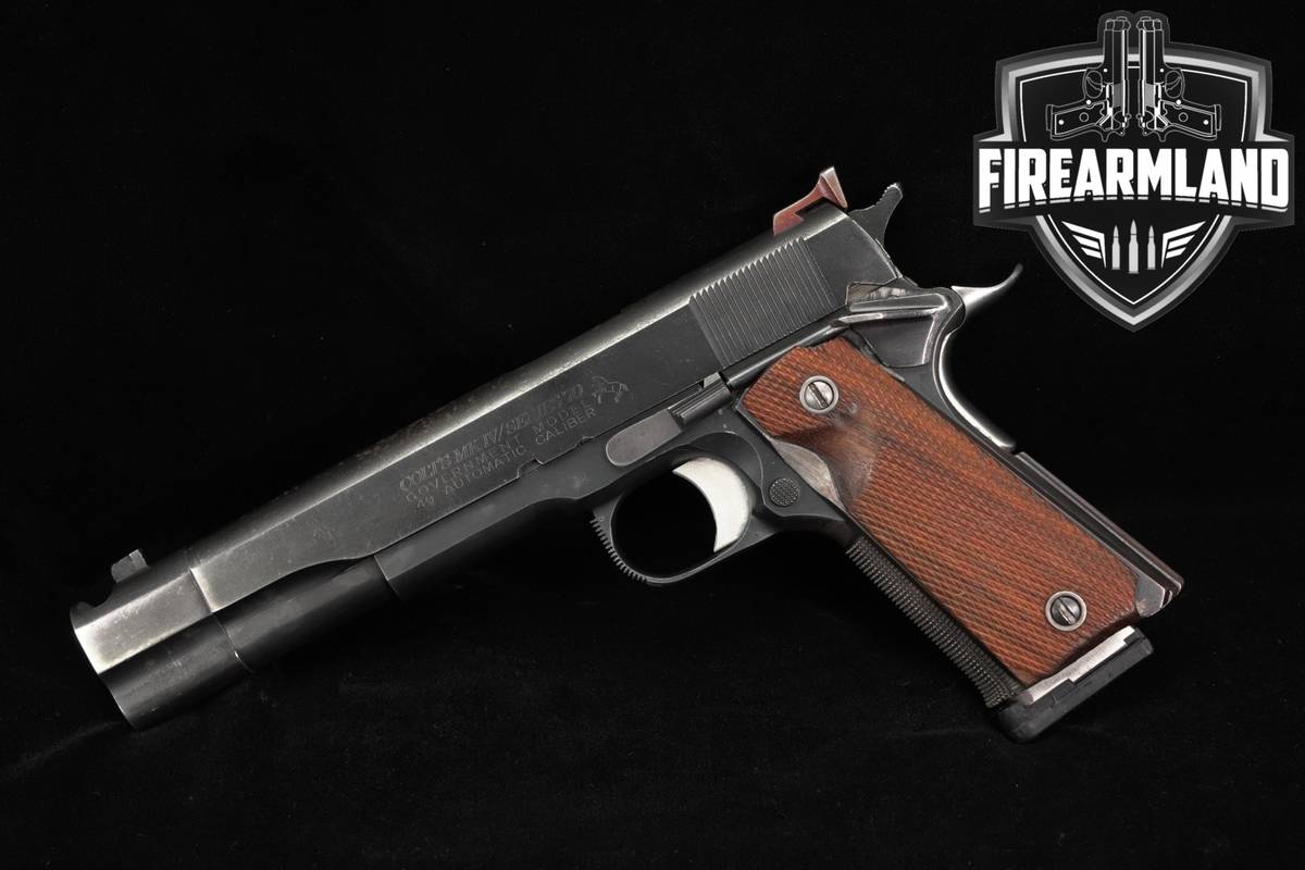 1981 Colt Government Model MK IV/Series 70 45 ACP 1911 5.25" Blued