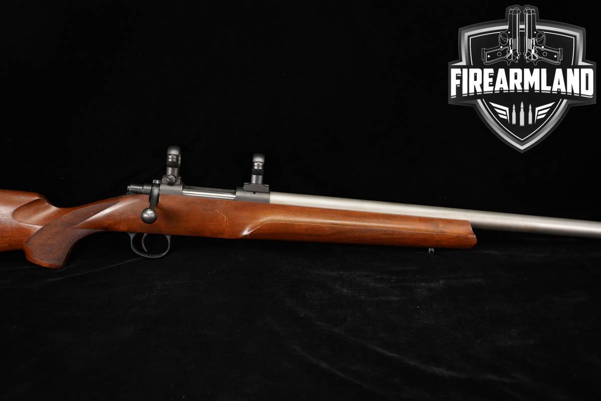 Cooper Arms Model 21 223 Rem 24" Silver & Walnut HEAVY BARREL +SCOPE RINGS