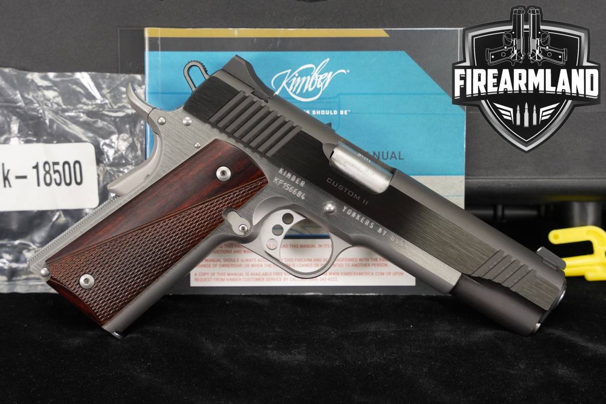 Kimber Custom II Two-Tone 9mm 1911 5" Silver +ORIG CASE