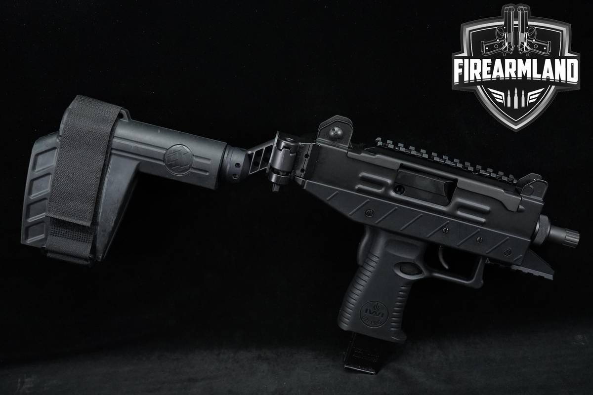 THREADED IWI UZI Pro Pistol W/ Brace 9mm Tactical Defense +2 MAGS